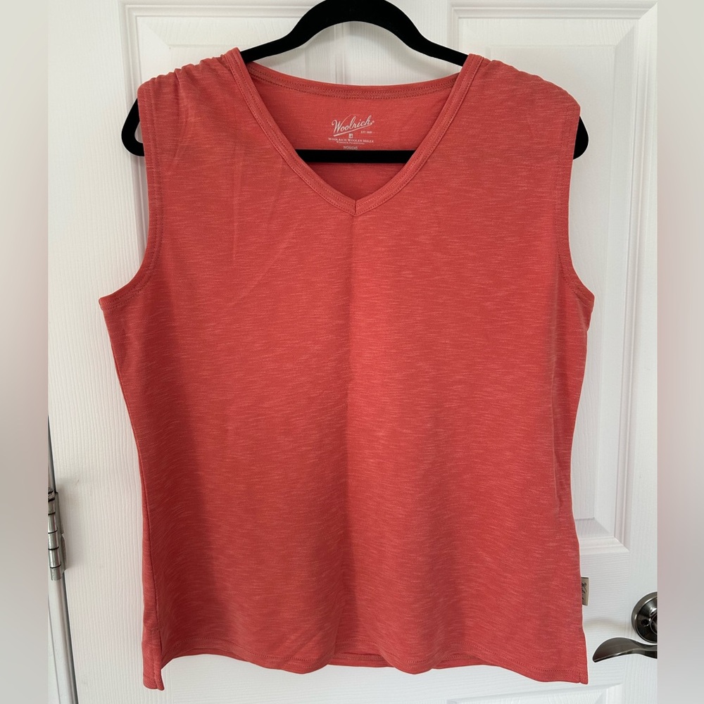 Woolrich Womans Coral Sleeveless Tank Top Size L